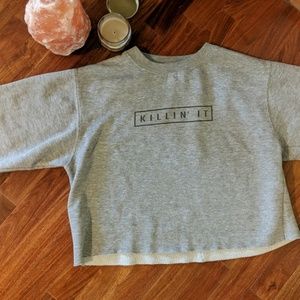 Brandy Melville Cropped Hoodie
